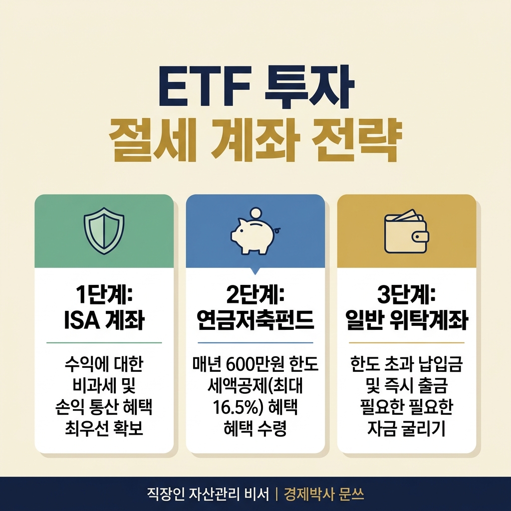 ETF 투자 절세 계좌 활용 전략 인포그래픽