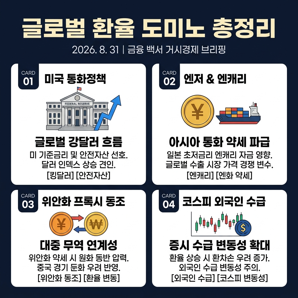 글로벌 환율 도미노 연쇄 반응 요약 카드뉴스