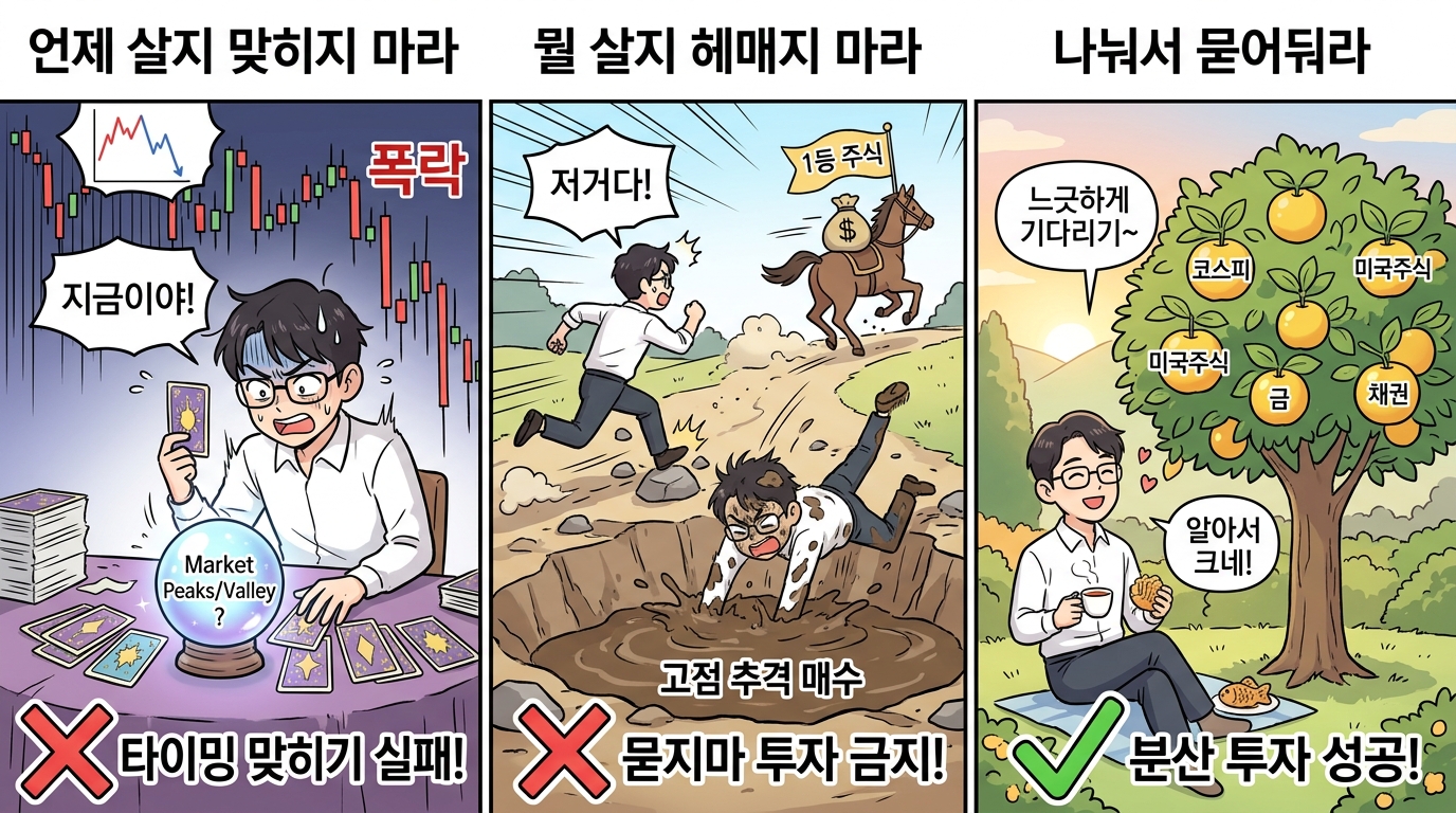 마켓타이밍 4부작 최종 결론 3컷 카툰 만화