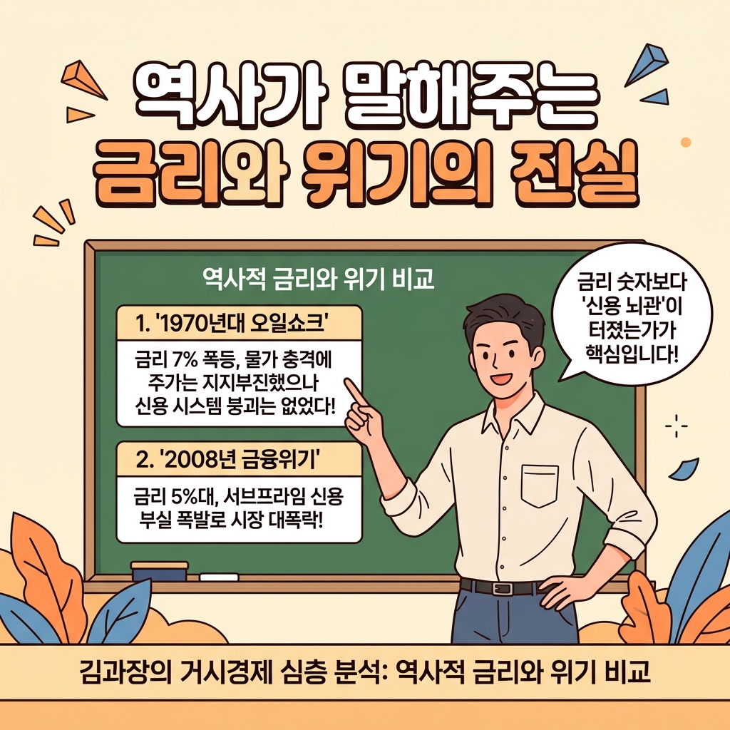 1970년대 오일쇼크 2008년 금융위기 비교 만화 카드뉴스